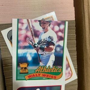 Topps Athletics Walt Weiss Baseball Card - Multicolor